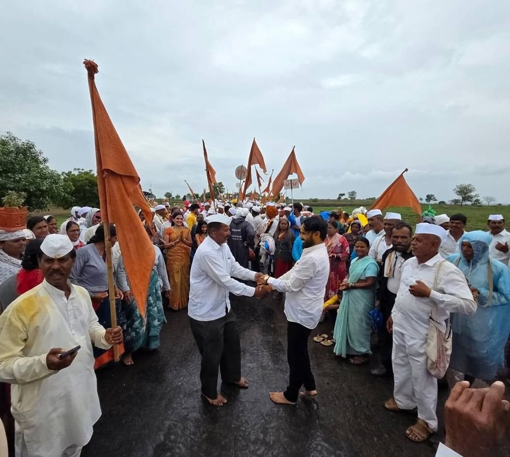 वारी मार्गावर स्वागत